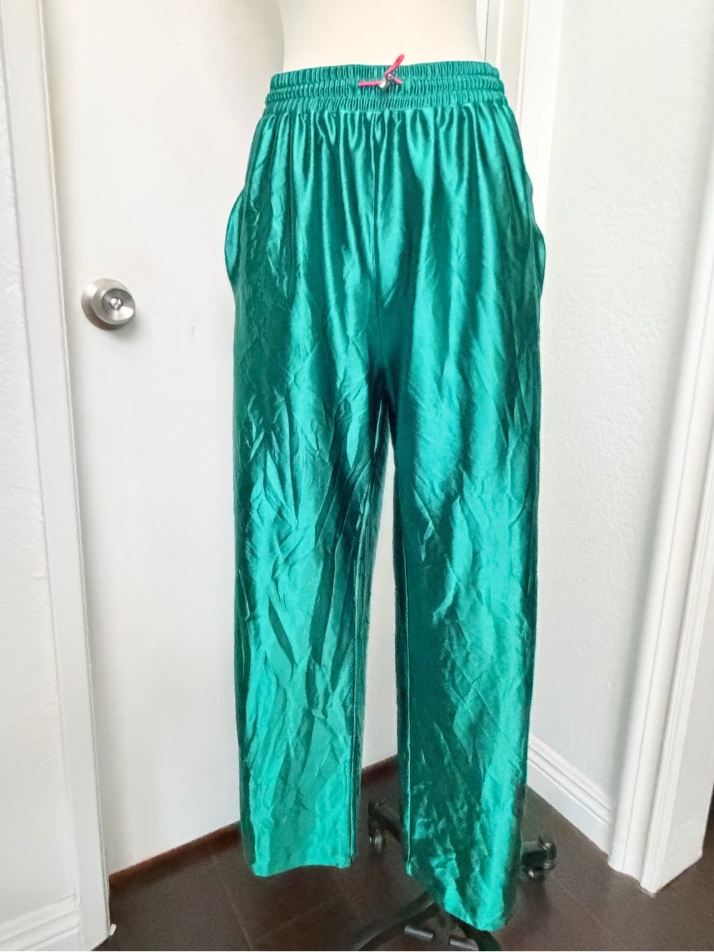 MICAS Satin Drawstring Wide Leg Pants - Picture 6 of 9